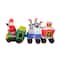 6.5ft. Red & Green Inflatable Santa & Penguins on Train Lighted Outdoor Christmas Décor
